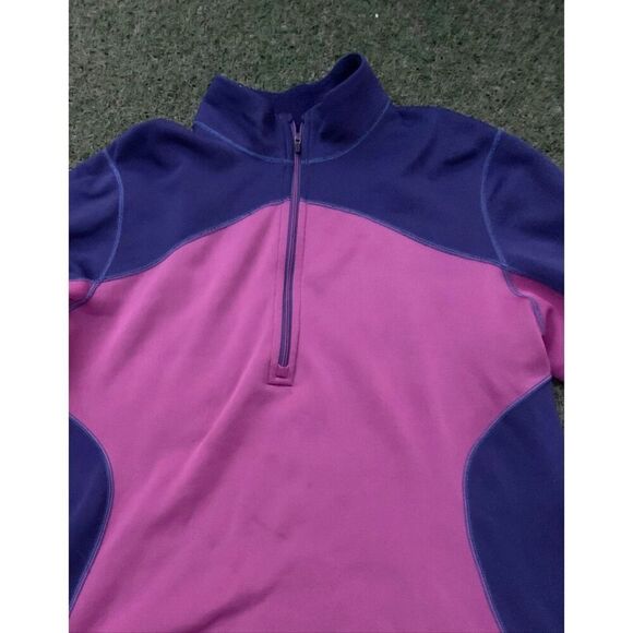 PATAGONIA Capilene Expedition Polartec pink 1/4 zip Shirt Jacket sz L - Picture 5 of 7
